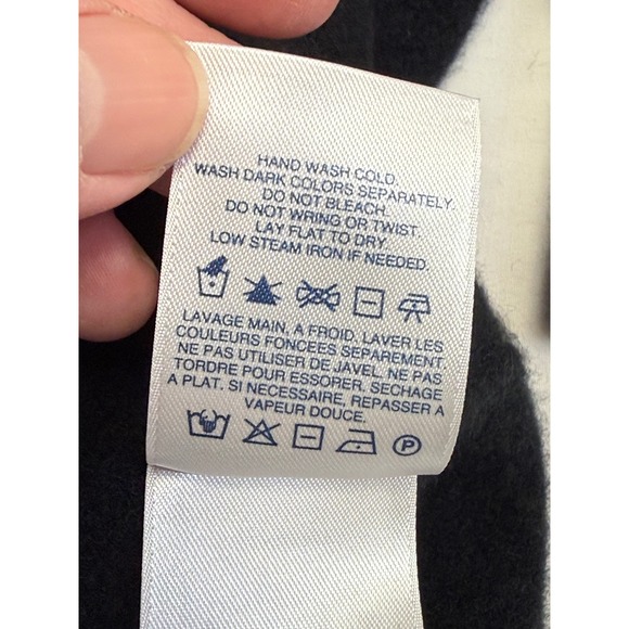 Lands End Black 100% Cashmere Turtleneck Sweater Size 2X (20W-22W) Super Soft - Picture 7 of 10